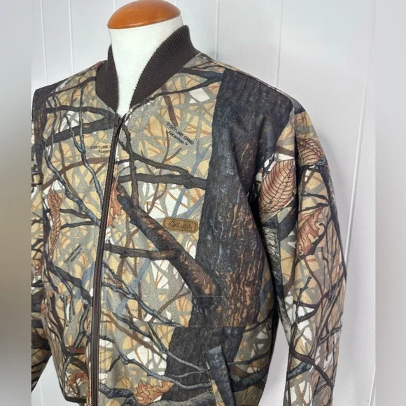 Vintage Cabelas Skyline Camo 2 piece Set - Insulated Hunting Jacket & Pants - Picture 10 of 15